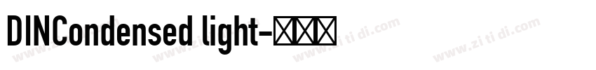 DINCondensed light字体转换